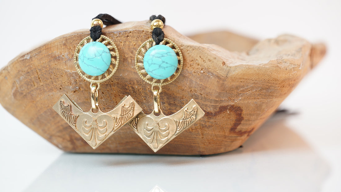 Set Antiek gold Black cord