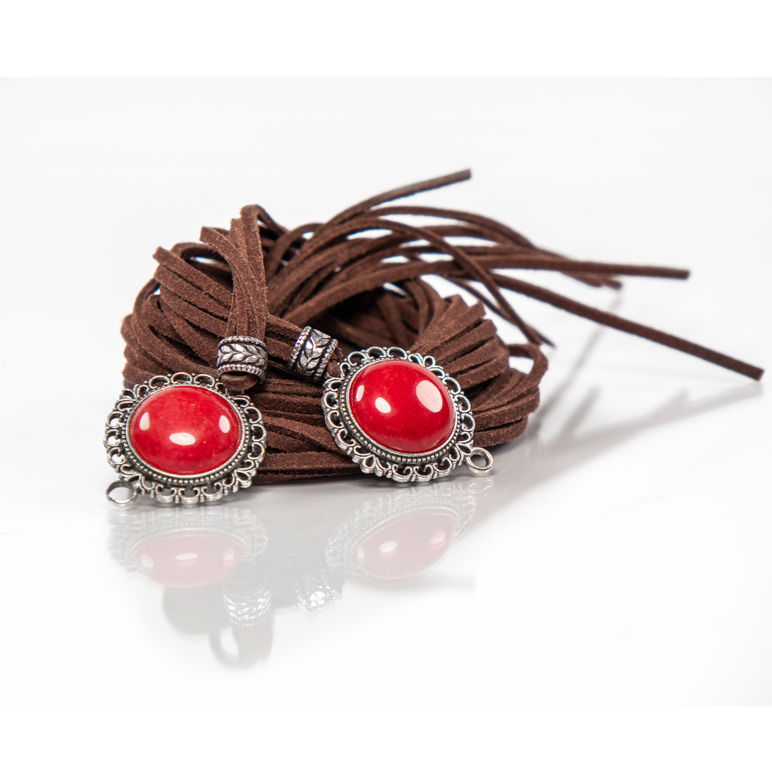 Bochica Design Brown Cord Antiek silver