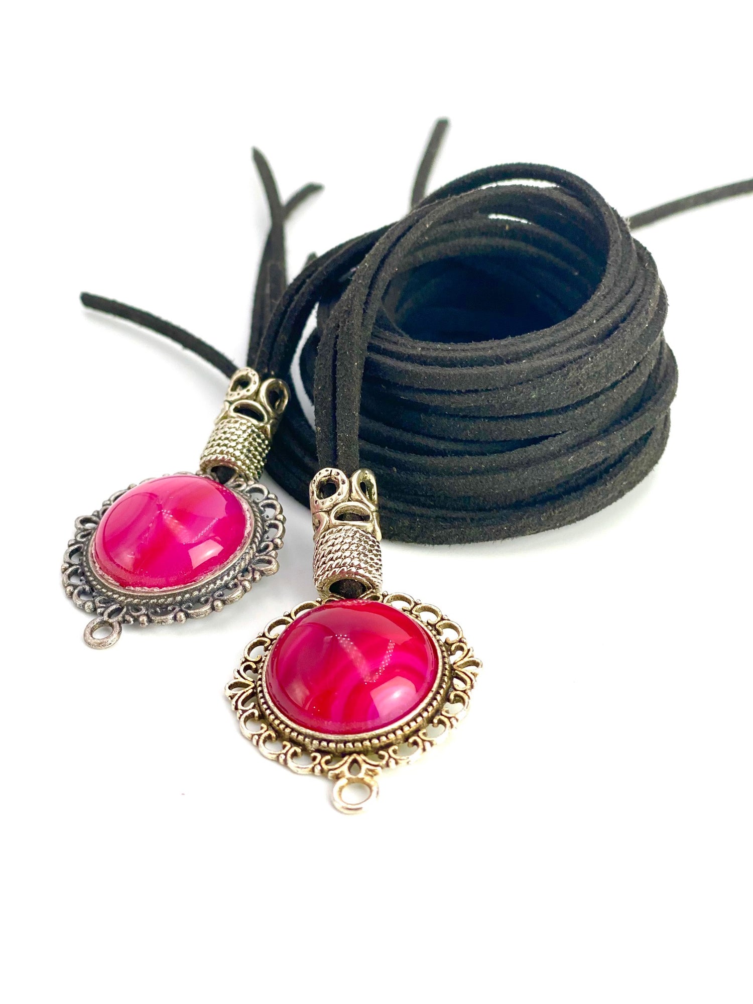 Bochica Design black Cord Antiek silver