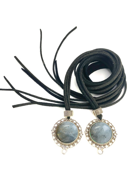 Bochica Design black Cord Antiek silver