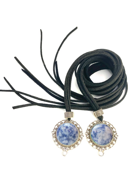 Bochica Design black Cord Antiek silver